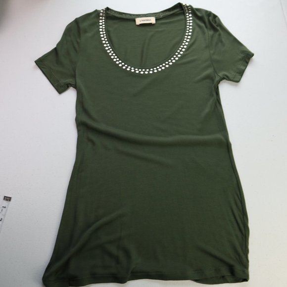 NEW L'Agence  Green embellishment neck line  size XS - Picture 1 of 10
